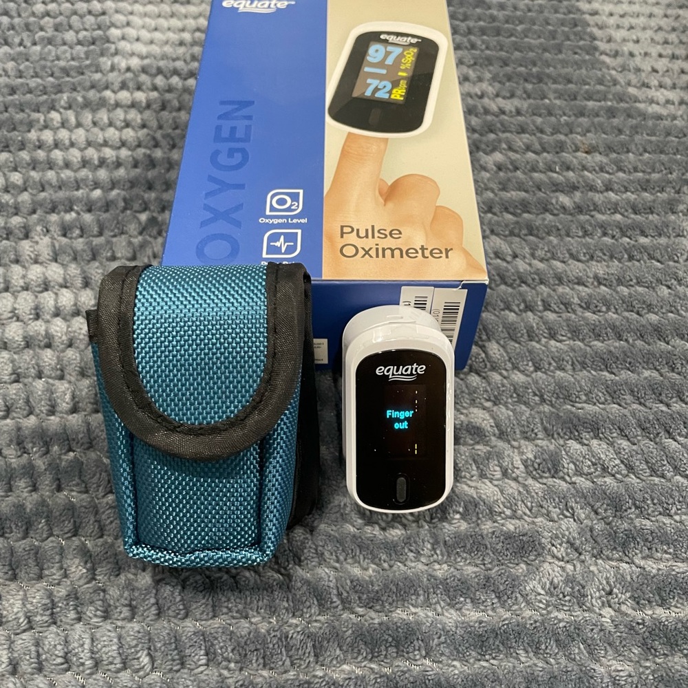 Equate Pulse Oximeter with Case